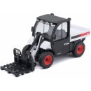 Bburago BOBCAT TOOLCAT 5600 W/ PALLET FORK WHITE & BLACK DIECAST