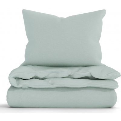 MKLuzkoviny.cz bavlna povlečení Renforcé Jasmine šalvějová 140x200 70x90 – Sleviste.cz