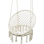 R2INVEST 1036 Závěsné křeslo s třásněmi béžové – Zboží Dáma