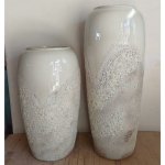 Váza keramická - výška 70 cm, světle šedá Autronic (VZ9201-S) – Zboží Dáma