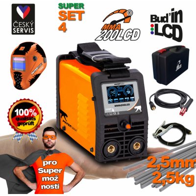 Pantermax MMA200LCD MMA/TIG SET 4 – Zboží Dáma