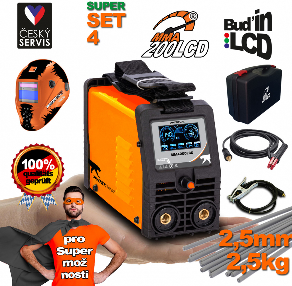 Pantermax MMA200LCD MMA/TIG SET 4