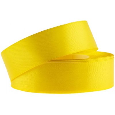 Stuha saténová 25mm/32m yellow (žlutá) – Zboží Mobilmania