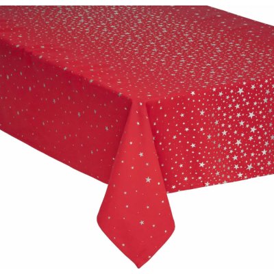 Atmosphera Dekorační vánoční ubrus s hvězdami 140x240 cm červený – Zboží Dáma