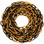 Flomat plastový vymezovací řetěz 25 m x 0,6 cm žluto-černý – Hledejceny.cz