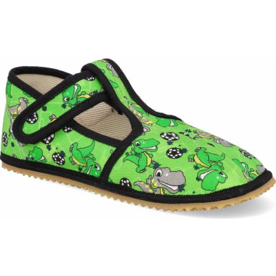 Beda Barefoot papučky Green Dinoball – Sleviste.cz