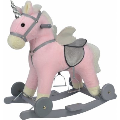 Chipolino Houpací kůň na kolečkách Pink – Zboží Dáma
