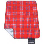 Spokey PICNIC TARTAN Pikniková deka s popruhem, 150 x 180 červené káro; K85043 – Zboží Dáma
