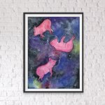 ePipí Plakát A3 - Pink universe – Hledejceny.cz