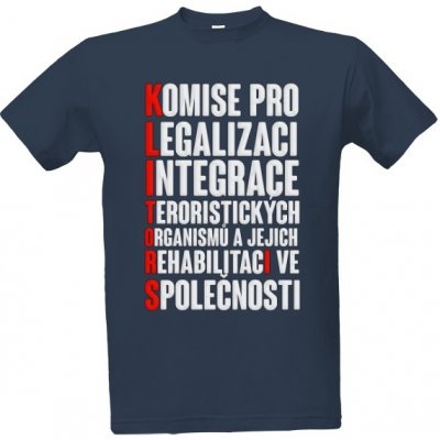 Tričko s potiskem K-L-I-T-O-R-I-S pánské denim – Hledejceny.cz