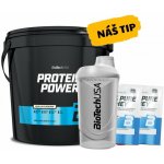 AKCE BioTech Protein Power 4000 g + ZDARMA Šejkr 600 ml + 2x vzorek – Sleviste.cz