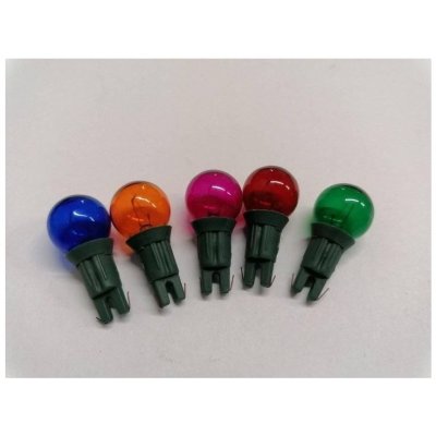 Ornex Vánoční žárovky náhradní perly 7V barevné Varianta: čirá 7V 5 ks – Sleviste.cz