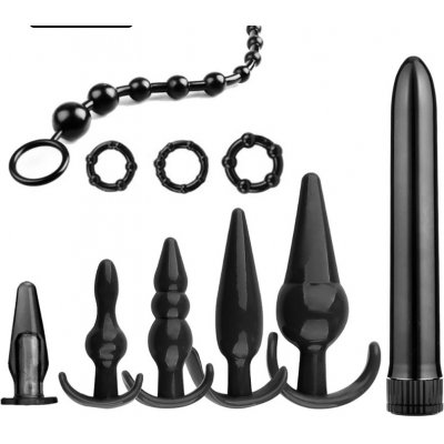 Shock Toys Erotický SET 10PCS Anal Plug Set Sex Shock Toys – Zboží Mobilmania