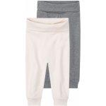 lupilu Dívčí kalhoty "Jogger" s BIO bavlnou, 2 kusy (86/92, bílá/šedá) – Zboží Mobilmania