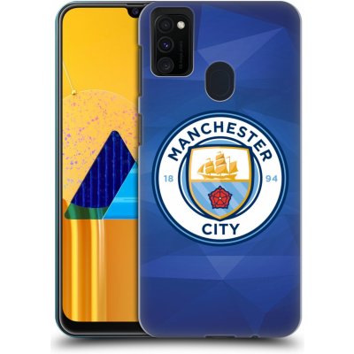 Pouzdro Head Case Samsung Galaxy M21 Manchester City FC - Modré nové logo