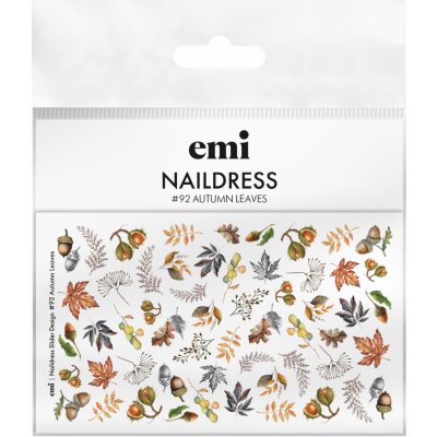 E.Mi Vodolepka Naildress Slider Design 92 Autumn Leaves – Zboží Mobilmania
