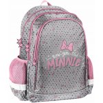 Paso Myška Minnie školní batoh vícekomorový růžová šedá stříbrná 22 l
