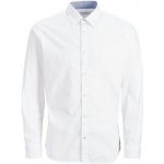 Jack&Jones pánská košile JJEPLAIN POPLIN slim Fit 12173241 white – Zboží Mobilmania