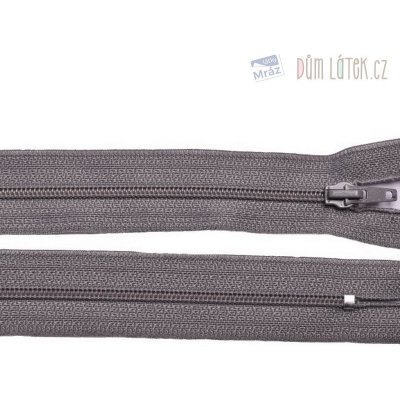 Zip spirálový 3mm nedělitelný 18cm šedá – Zboží Mobilmania