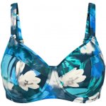 Triumph Dámská plavková podprsenka Summer Fleur W 02 tmavá kombinace tyrkysové – Zboží Mobilmania