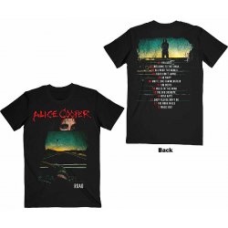 Alice Cooper tričko Road Cover Tracklist BP Black