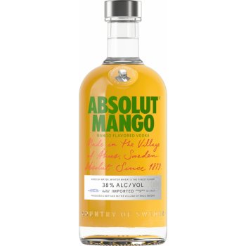 Absolut Mango 38% 0,7 l (holá láhev)