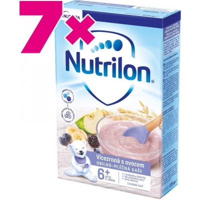 Nutrilon mléčná kaše vícezrnná kaše s ovocem 7 x 225 g – Sleviste.cz