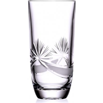 Bohemia Crystal Ručně broušené sklenice na vodu, nealko a koktejl Mašle 300ml (set po 6ks) – Sleviste.cz