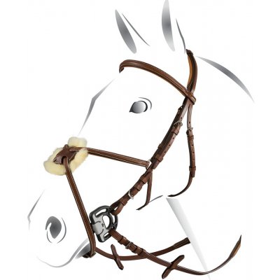 EQUESTRO Uzdečka Mexican tmavě hnědá – Zbozi.Blesk.cz