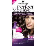 Schwarzkopf Perfect Mousse Permanent Color barva na vlasy 400 tmavě hnědý – Zboží Mobilmania