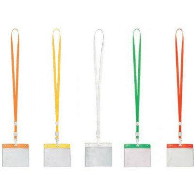 Šňůrka na krk Pouzdro na ID kartu, plast, popruh,10,3x7,7mm – Sleviste.cz