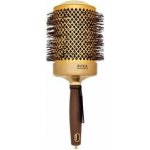 Olivia Garden Expert Blowout Shine Gold a Brown kulatý foukací kartáč na vlasy 80 mm – Zboží Dáma
