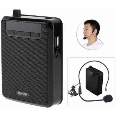 Drátový zesilovač hlasu ROLTON K300 s mikrofonem – Sleviste.cz
