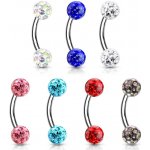 Šperky4U piercing do obočí s krystaly OB0013-VM – Zbozi.Blesk.cz