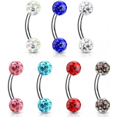 Šperky4U piercing do obočí s krystaly OB0013-VM – Zbozi.Blesk.cz