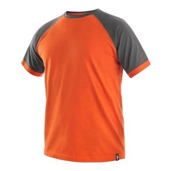 Trička krátký rukáv tričko s krátkým rukávem OLIVER oranžovo-šedé
