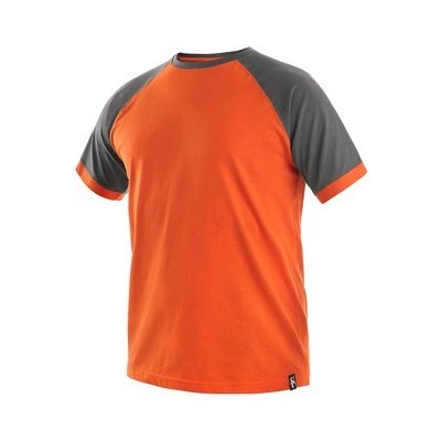 Trička krátký rukáv tričko s krátkým rukávem OLIVER oranžovo-šedé – Zboží Mobilmania