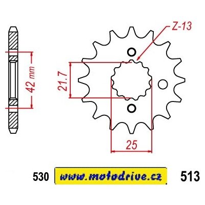 ČZ Řetězová sada Suzuki VZ 800 Marauder 97-04