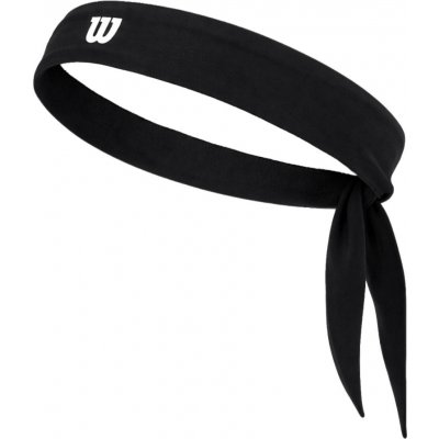 Wilson U TIE Headband Černá Bílá – Zboží Dáma