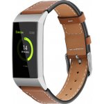 BStrap Leather Italy Large řemínek na Fitbit Charge 3 / 4, Coffee SFI006C08 – Hledejceny.cz