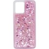 Pouzdro a kryt na mobilní telefon Realme Pouzdro iWill Glitter Liquid Heart CASE Realme 8 Pro růžové