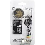 D&K Skleněná fajfka s drtičkou a sítky Set 3ks mix motivů 1ks – Sleviste.cz