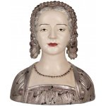 Dekorace busta ženy v empírovém šatu Emira – 29x17x32 cm – Zboží Mobilmania