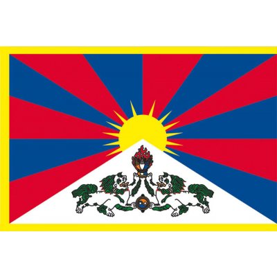 Vlajka Tibet tištěná venkovní Alerion – Sleviste.cz