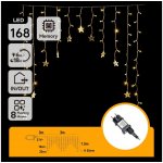 Aigostar LED Venkovní vánoční řetěz 168xLED 3x1,5m IP44 teplá bílá hvězdy B10303ABGX – Hledejceny.cz