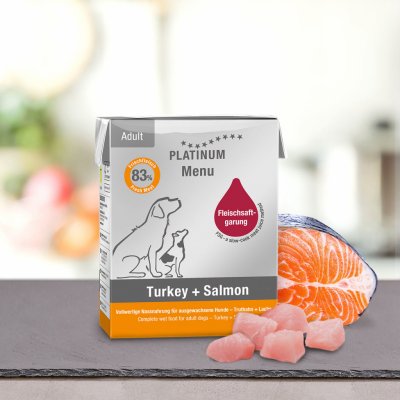 Platinum Menu Adult Turkey a Salmon 12 x 375 g – Zboží Mobilmania