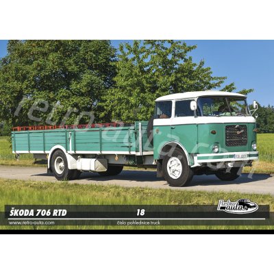 Pohlednice TRUCK č. 18 - ŠKODA 706 RTD (1964 - 1986) – Hledejceny.cz