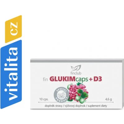 Finclub Glukimcaps+D3 beta glukány 10 kapsúl – Hledejceny.cz
