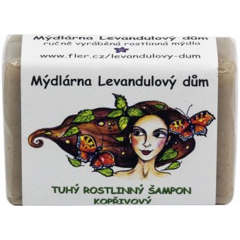 Mýdlárna Levandulový dům tuhý rostlinný šampon Kopřivový 120 g