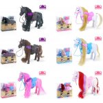 Teddies Jednorožec kůň česací se sedlem s hříbětem fliška s doplňky 29x24x7cm – Sleviste.cz